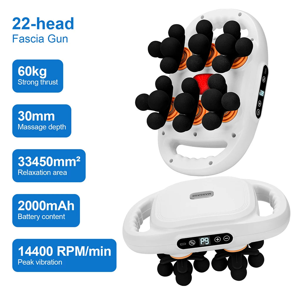 22-Head High-Frequency Fascia Massager