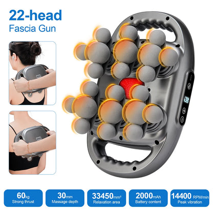 22-Head High-Frequency Fascia Massager